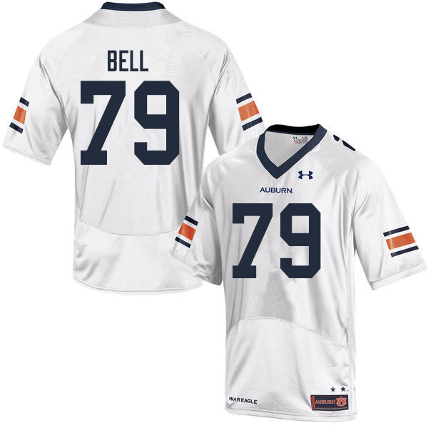 Men #79 Kamaar Bell Auburn Tigers College Football Jerseys Sale-White